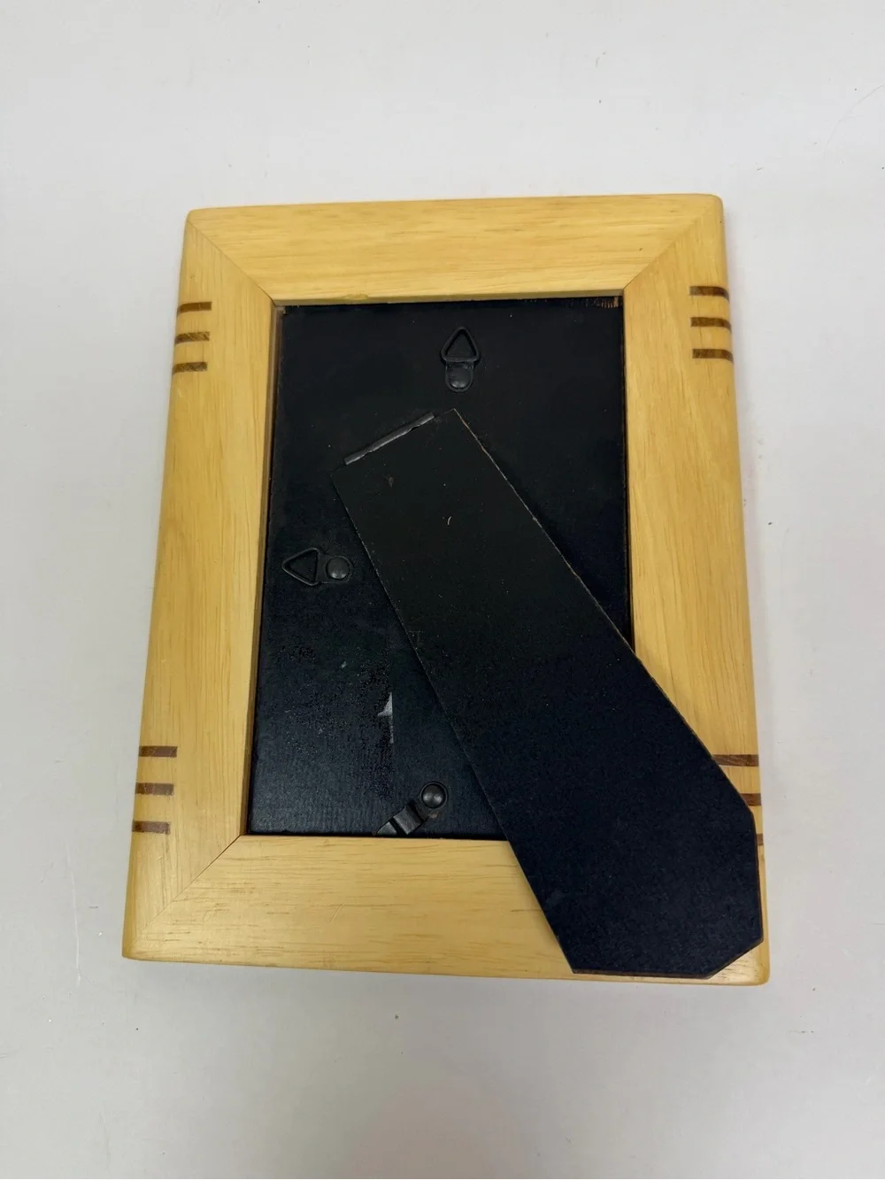 Vintage Art Deco Wood Picture Frame – Marquetry Inlay, MCM Decor